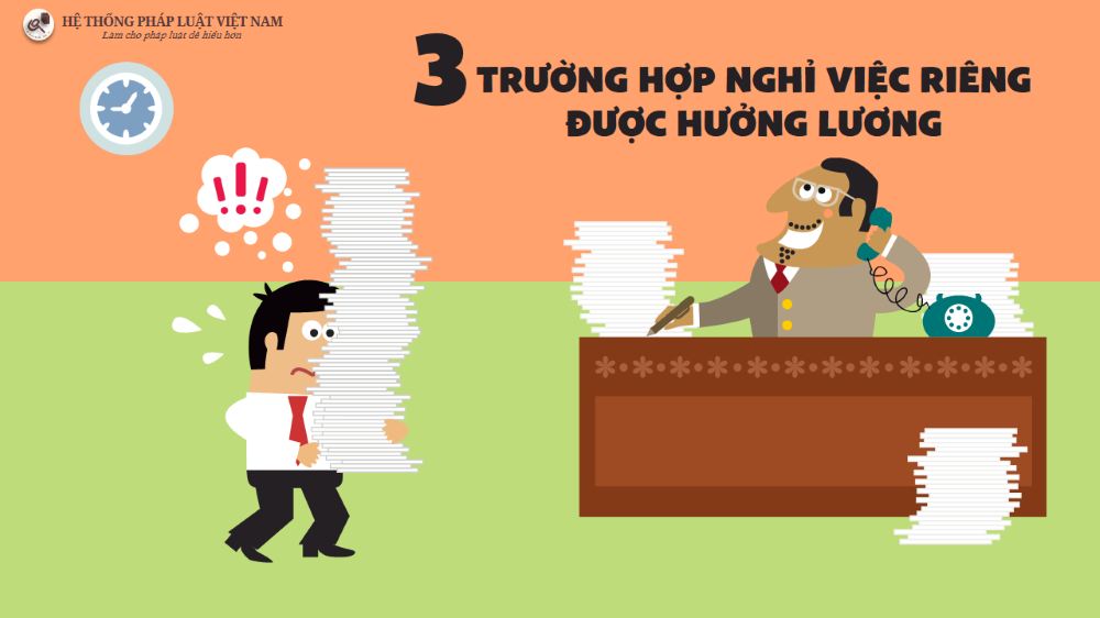 3 trường hợp nghỉ việc riêng được hưởng lương