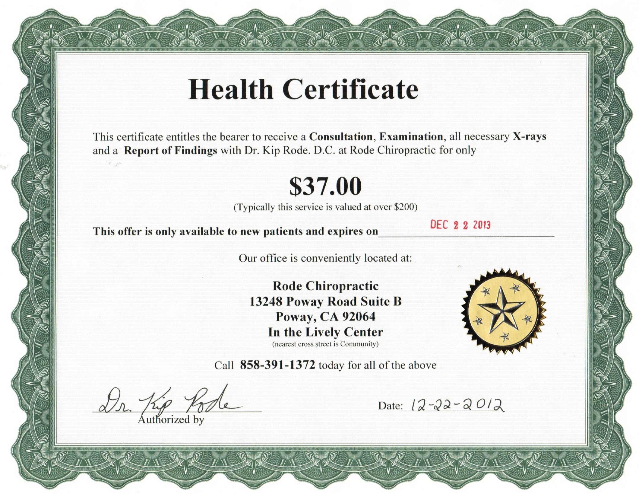 Giấy chứng nhận y tế - Health Certificate